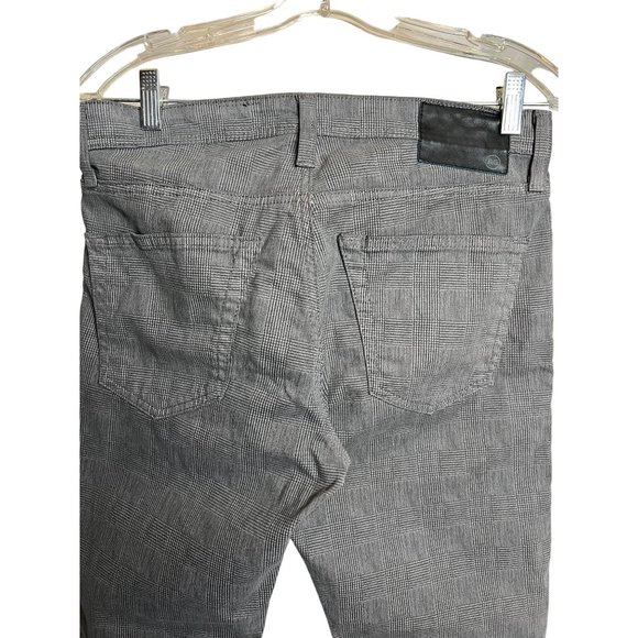 Adriano Goldschmied The Tellis Modern slim men’s gray plaid pants 30 X 34 inseam - Picture 5 of 12